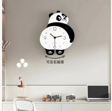 Cute Panda Wall Clock – Kids & Home Decorative Clock