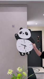 Cute Panda Wall Clock – Kids & Home Decorative Clock