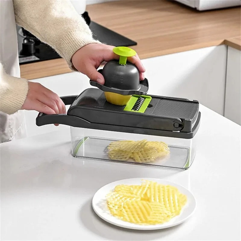 16 in 1 Vegetable Cutter Multi-Functional Slicer | Chopper, Dicer & Grater Set