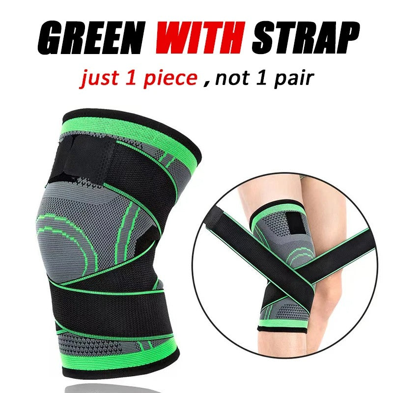 3D Waving Knee Support Brace – Elastic Compression Knee Pad for Pain Relief, Gym & Sports