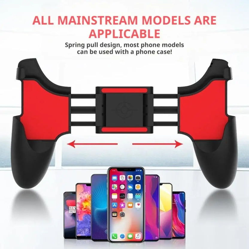 5 In 1 Mobile Phone Gaming Joystick Controller for PUBG & Free Fire – Pro Gaming Grip for Android & iOS