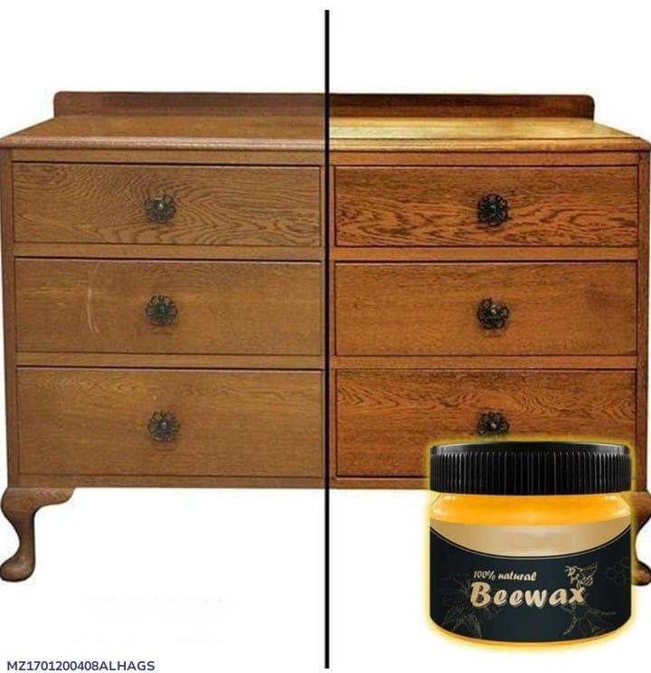Beeswax Furniture Polish – Natural Wood Cleaner & Protector for Shine & Scratch Repair