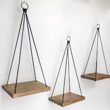 Pack of 3 Decorative Wall Hanging Shelves – Modern Wooden Display & Storage Shelves for Home Décor