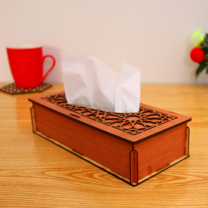 Wooden Tissue Box – Elegant & Durable Design for Home, Office & Car