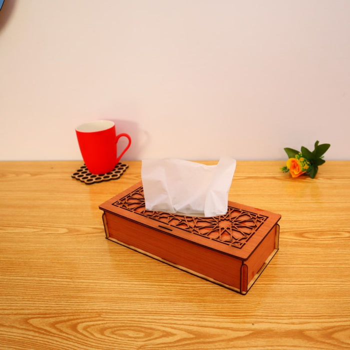 Wooden Tissue Box – Elegant & Durable Design for Home, Office & Car