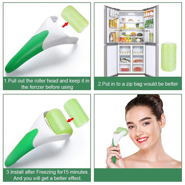 Anti-Wrinkle Face Ice Roller – Pain Relief & Skin Lifting Facial Massager Tool