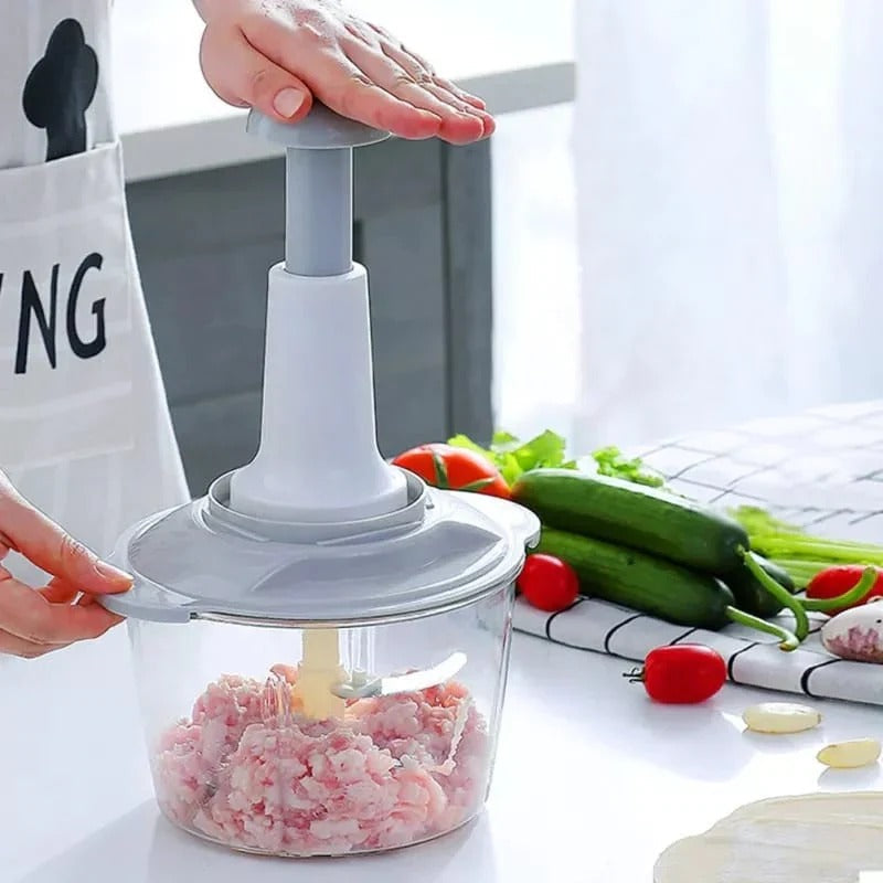 Manual Hand Food Chopper – Vegetable & Onion Cutter (No Electricity Required)