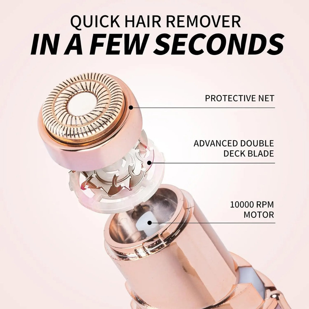 Electric Eye Trimmer – Painless Eyebrow & Facial Hair Remover