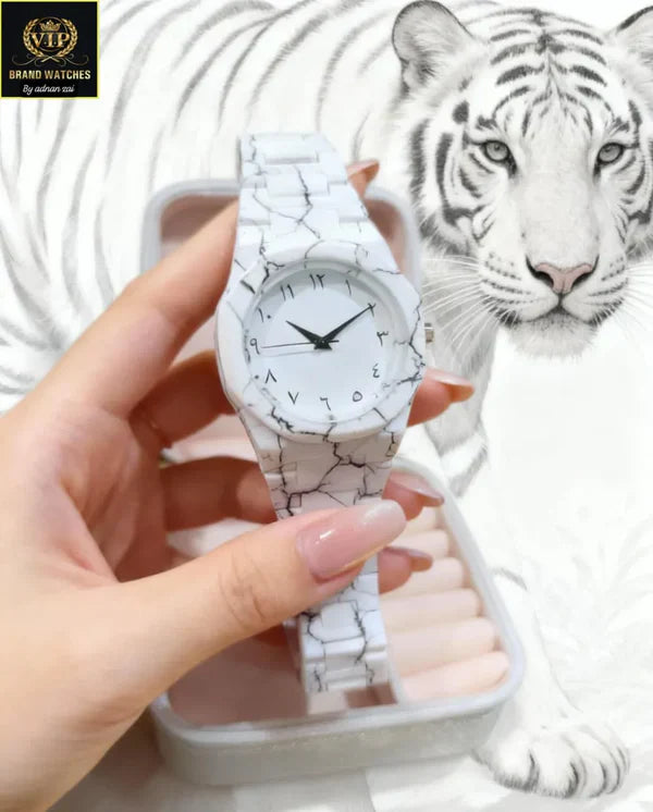 White Aura Watch – Elegant Luxury Look | Modern Stylish Wrist Watch