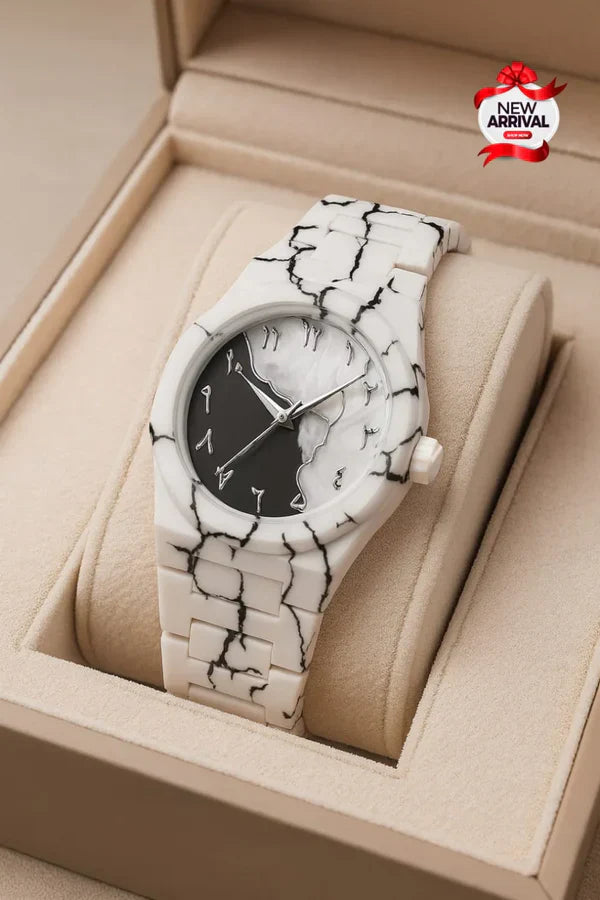 White Aura Watch – Elegant Luxury Look | Modern Stylish Wrist Watch