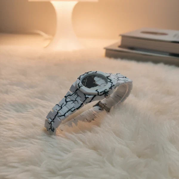 White Aura Watch – Elegant Luxury Look | Modern Stylish Wrist Watch