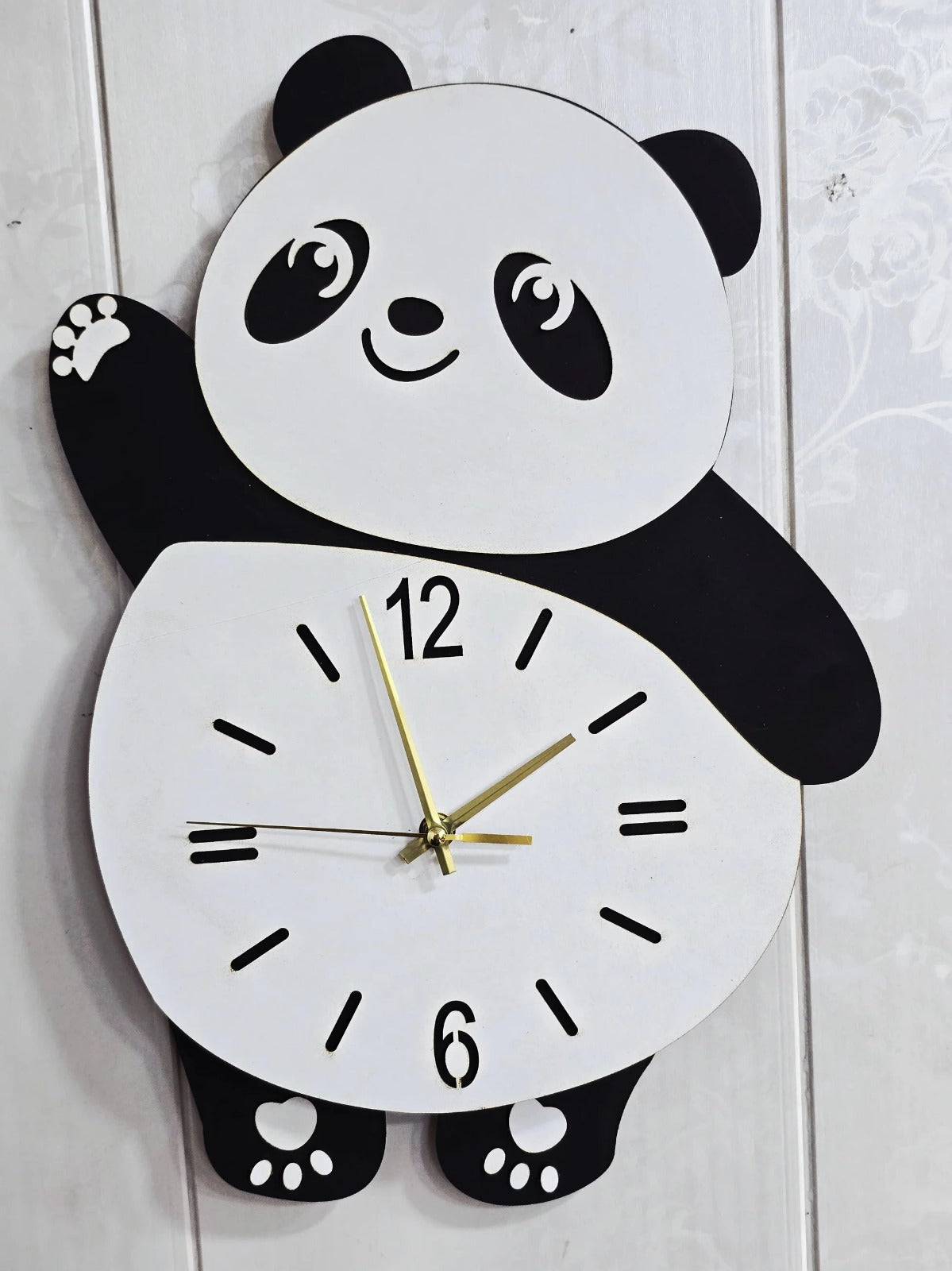Cute Panda Wall Clock – Kids & Home Decorative Clock