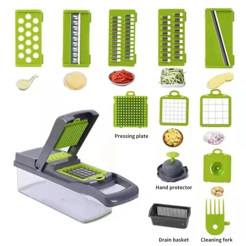 16 in 1 Vegetable Cutter Multi-Functional Slicer | Chopper, Dicer & Grater Set