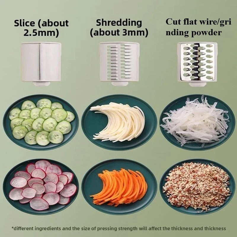 3 in 1 Manual Vegetable Slicer Roller – Multifunction Kitchen Cutter