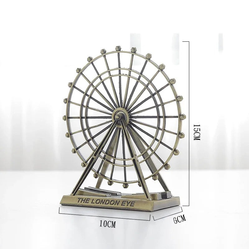 Hot Sell London Eye Metal Décor – European Style Iron Decorative Showpiece for Home & Office