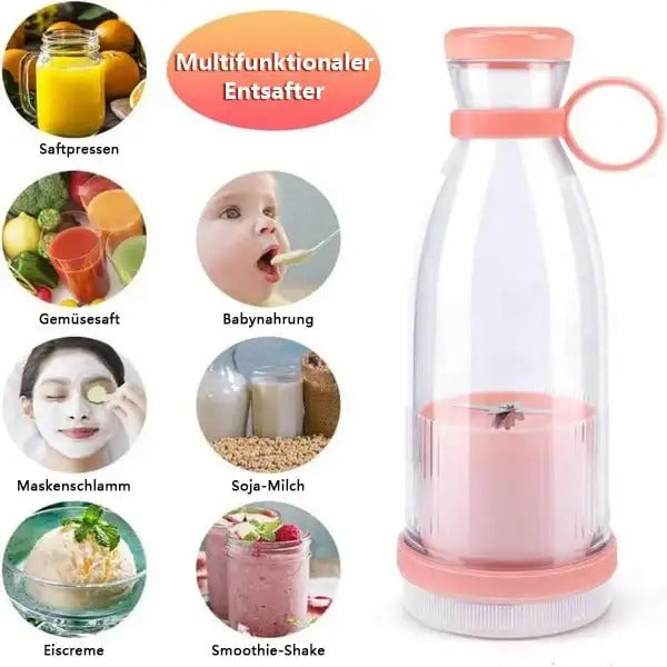 Mini Electric Juicer – Portable USB Rechargeable Juice Blender for Fresh Smoothies