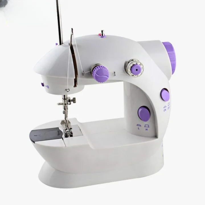 Portable Mini Dual-Speed Electric Sewing Machine with Foot Pedal & Accessory Kit – Compact & Easy Stitching Machine