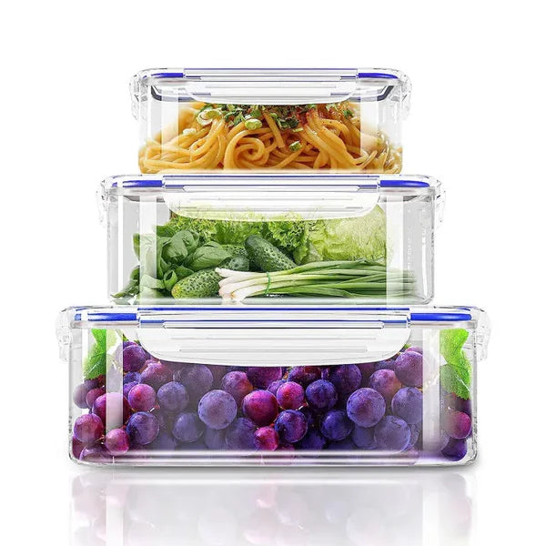 Premium Food Storage Containers Set – Plastic Lock & Lock Airtight Boxes for Kitchen Organization