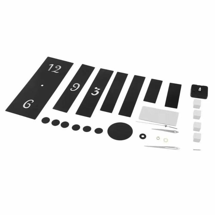 3D Tile Wooden Wall Clock – Decorative Wall Art for Home & Office