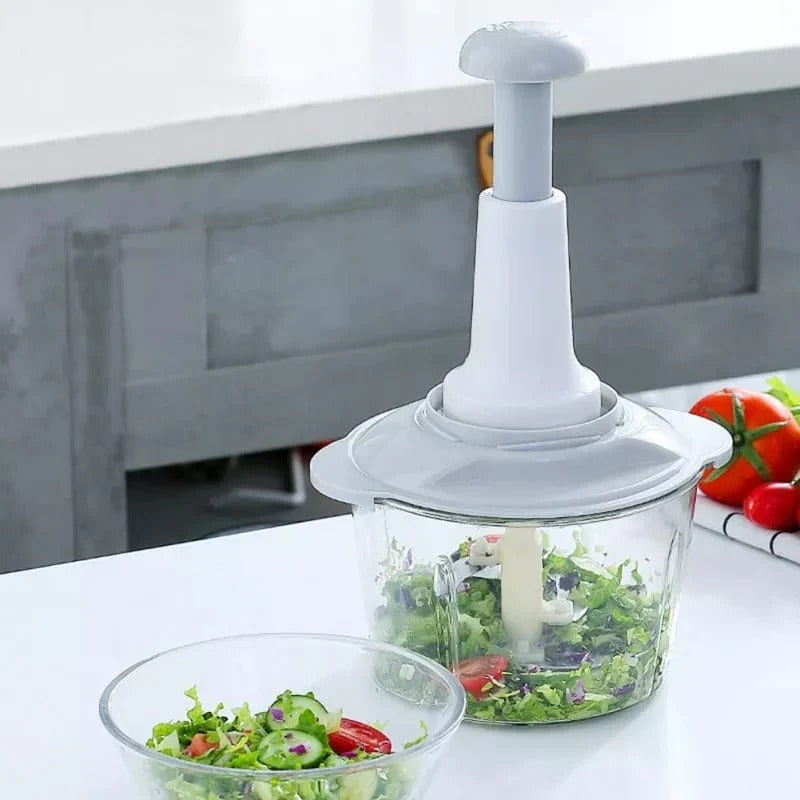 Manual Hand Food Chopper – Vegetable & Onion Cutter (No Electricity Required)