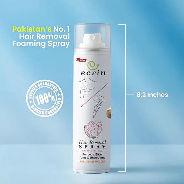 New Ecrin Hair Removal Foaming Spray – Instant Painless Hair Remover