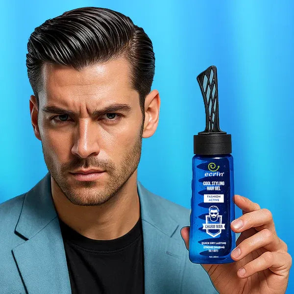 Cool Styling Oil Head Gel – Strong Shape & Refreshing Men Hair Styling Gel for Long-Lasting Hold (280ml)